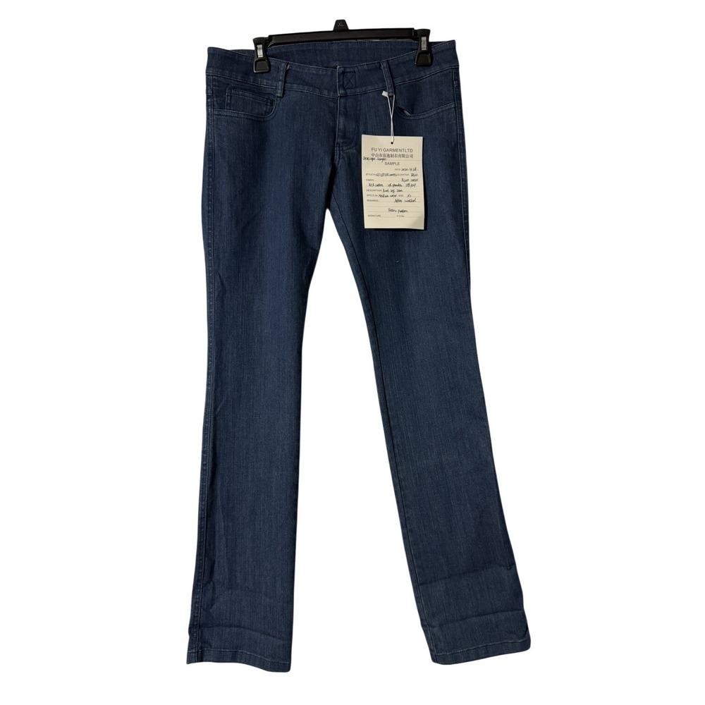 NWT Norma Kamali Womens Sample‎ Medium Wash Jeans Denim Size XS 29